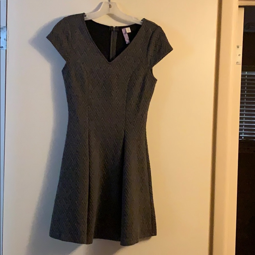 Grey fit and flare dress. Size small.
